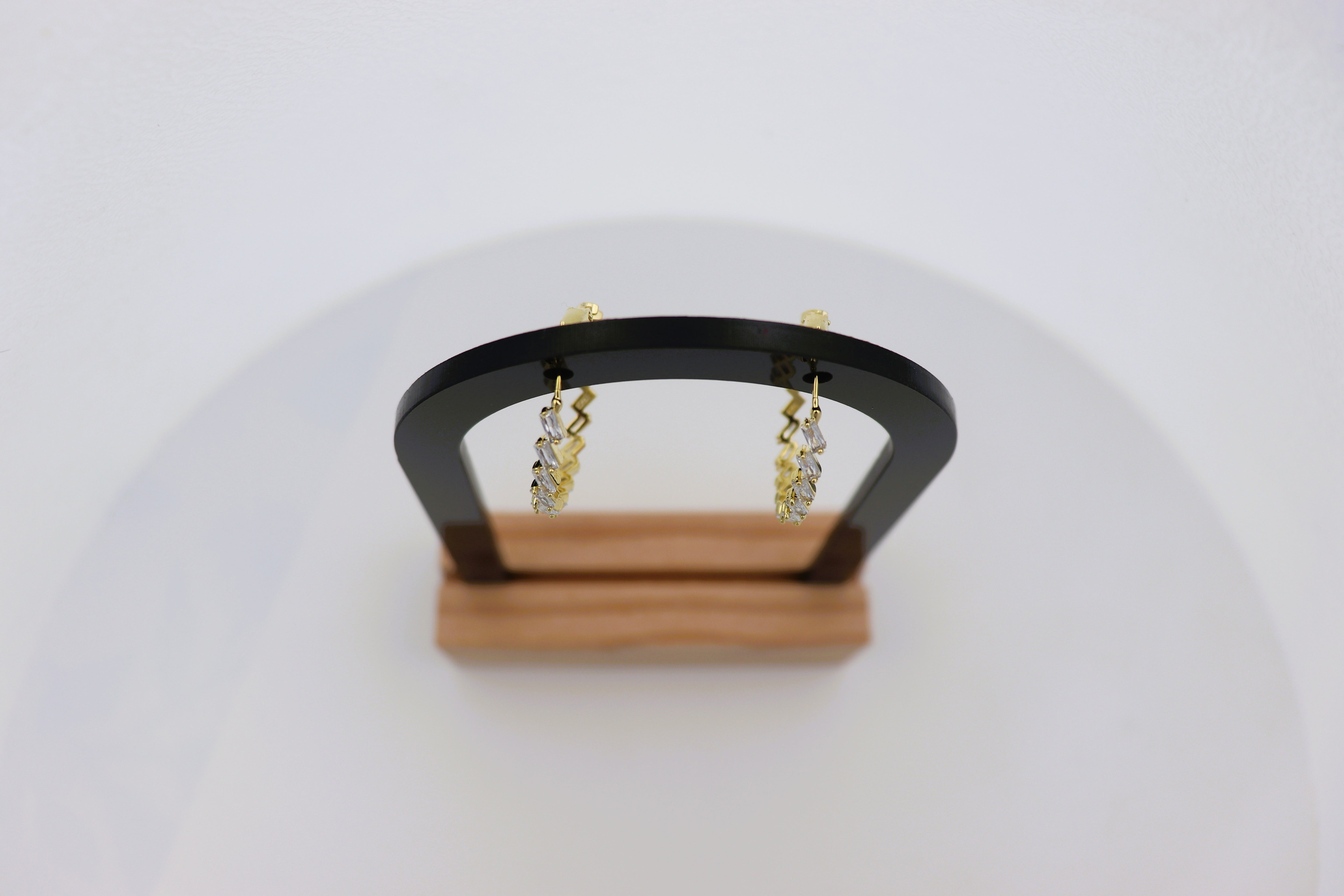 AD Zig-Zag Hoop Earrings
