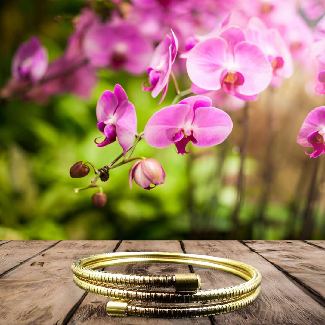 2 Layer Spring Gold Anti Tarnish Bracelet