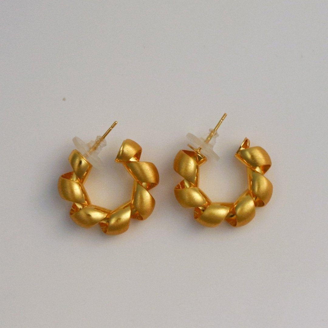 Twisted Curly Hoop Earring