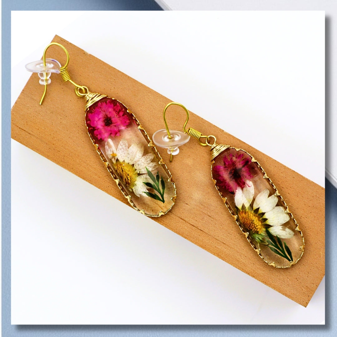 Handcrafted Nature Floral Earrings