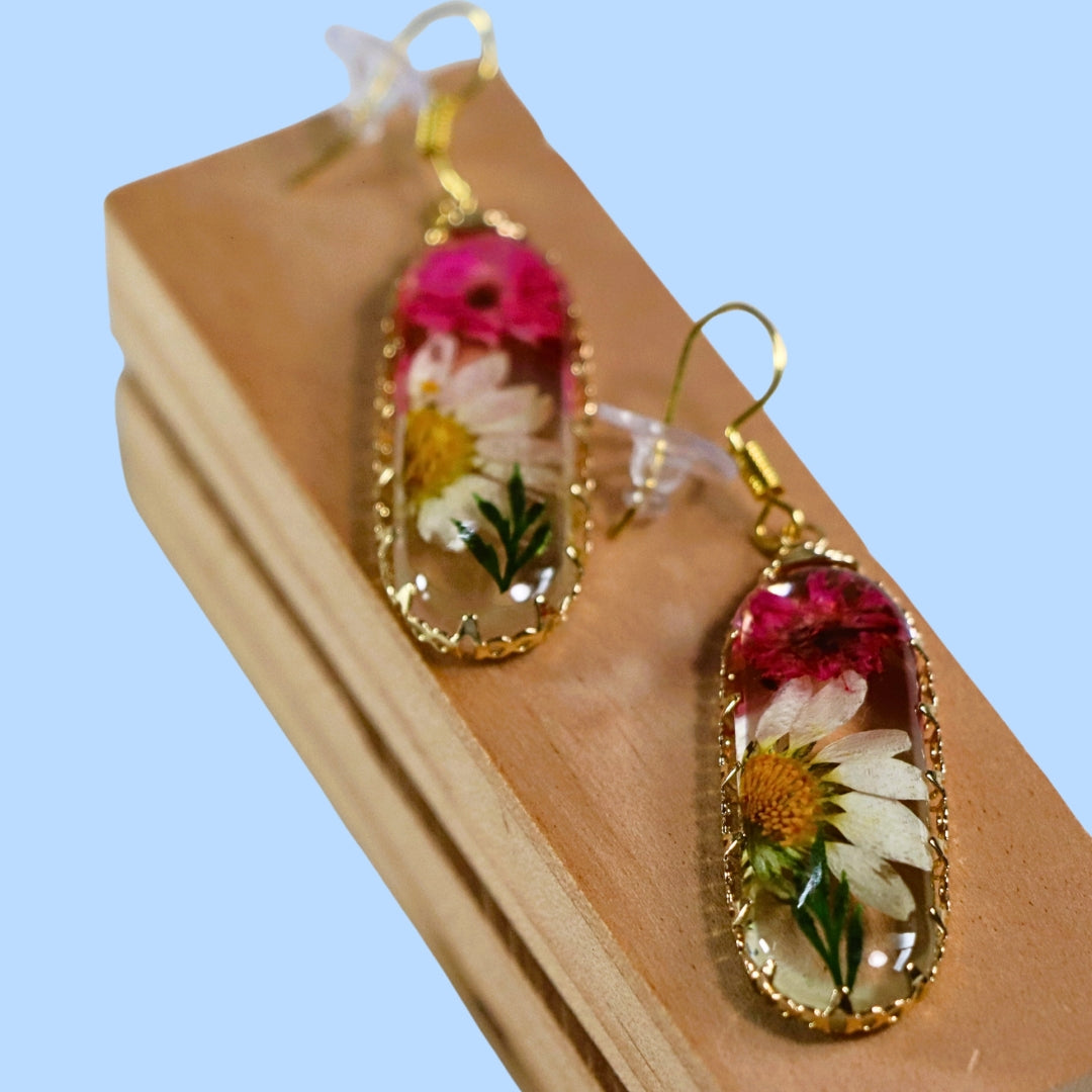 Handcrafted Nature Floral Earrings