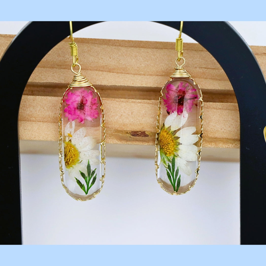 Handcrafted Nature Floral Earrings
