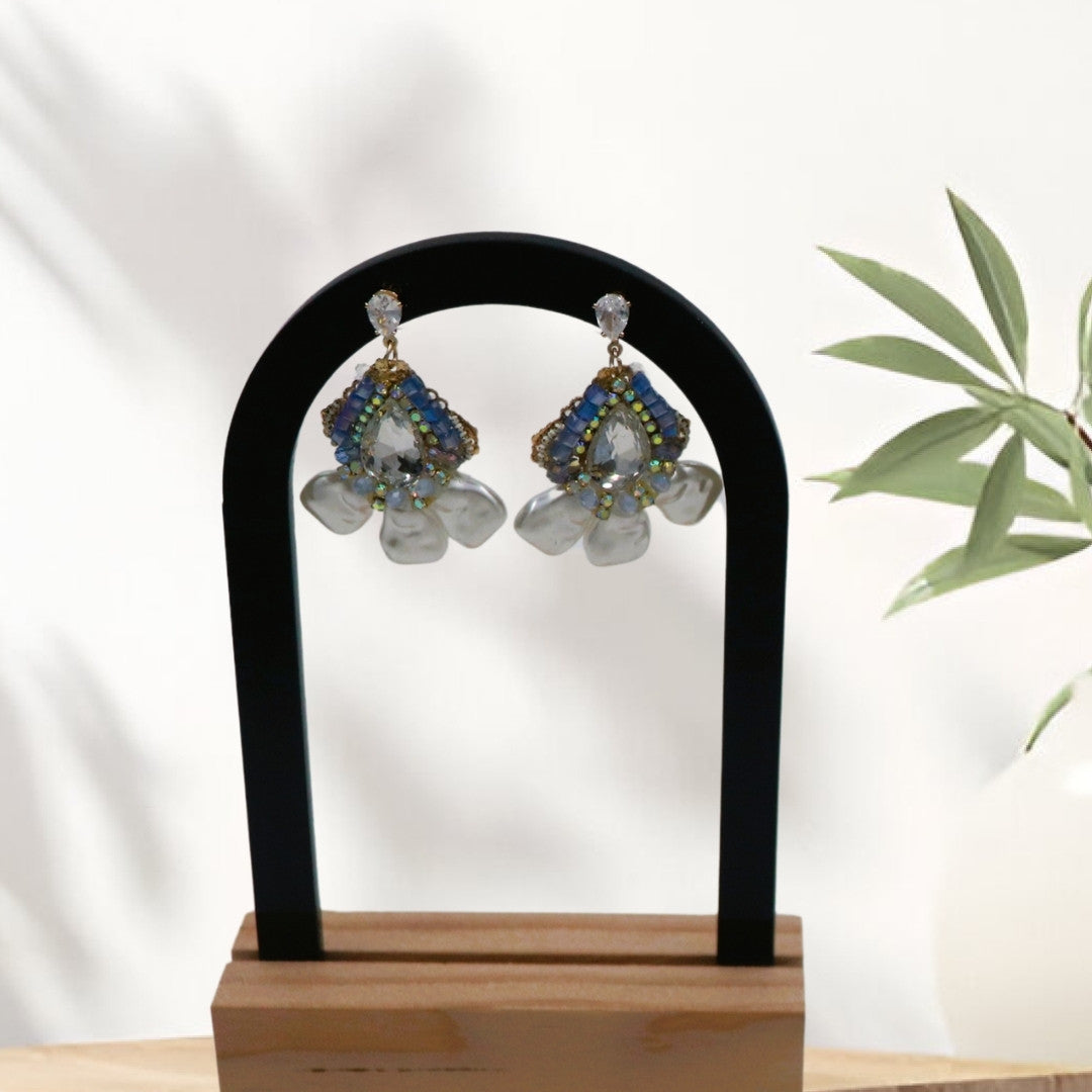 Pearl and Crystal Earrings