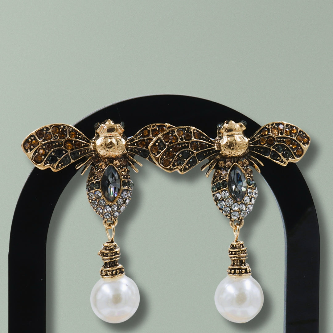 Vintage Bee Earrings