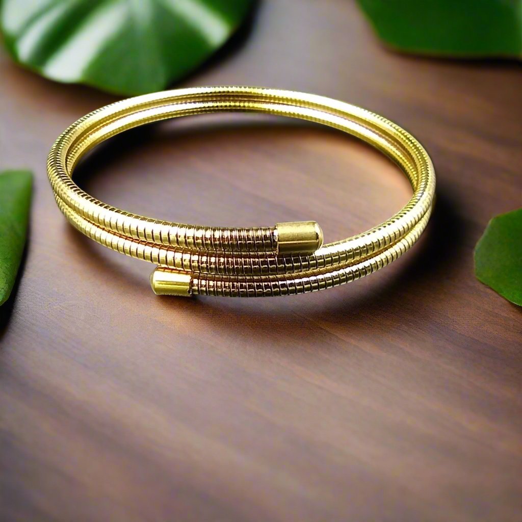 2 Layer Spring Gold Anti Tarnish Bracelet