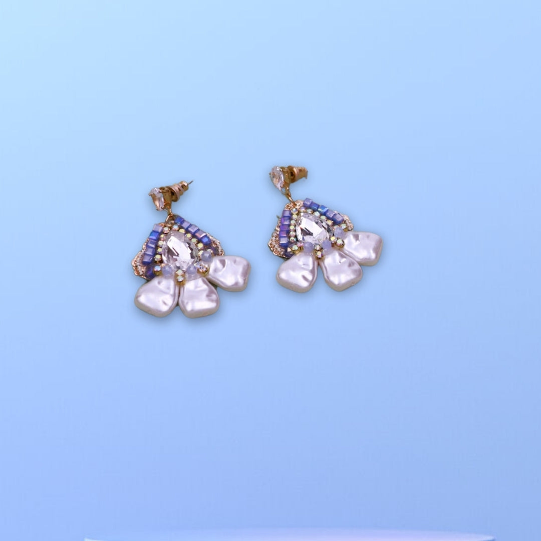 Pearl and Crystal Earrings
