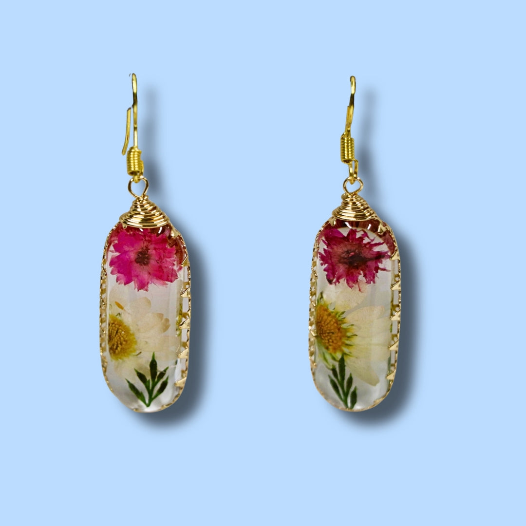 Handcrafted Nature Floral Earrings