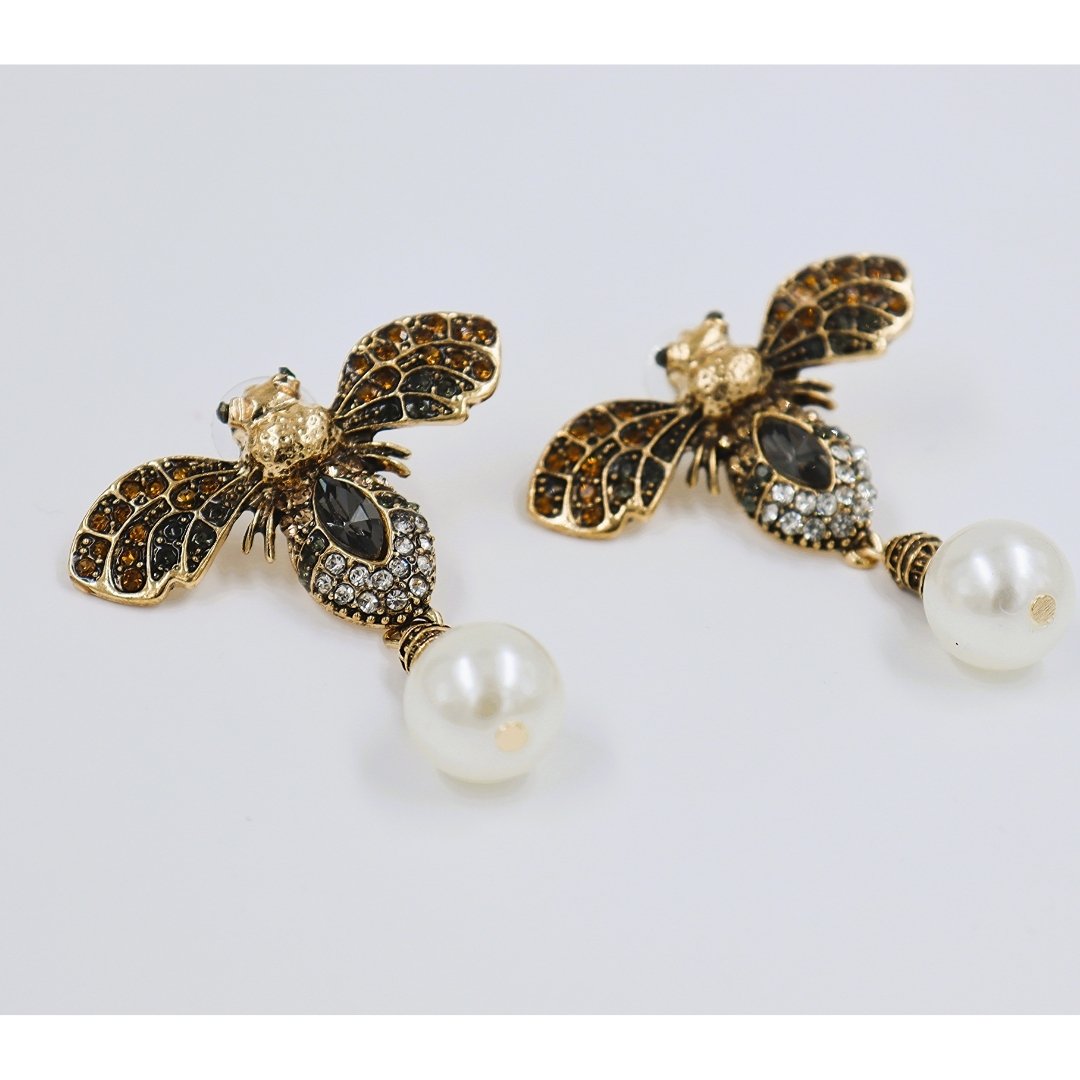 Vintage Bee Earrings